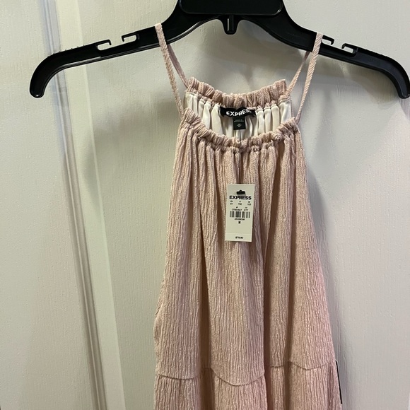 Express medium dress blush pink midi length tiered dress.NWTs - Picture 2 of 11